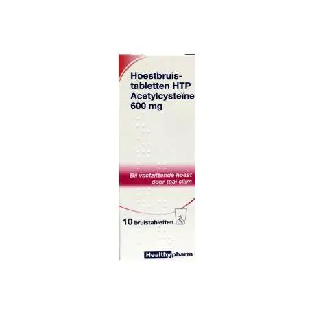 HEALTHYPHARM HOESTBRUISTABLETTEN ACETYLCYSTEINE 10ST
