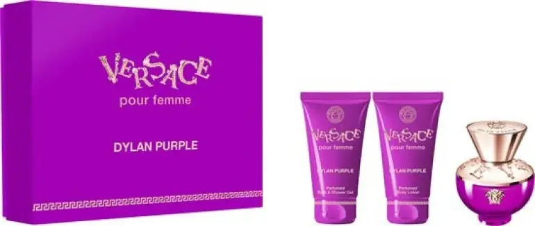 VERSACE DYLAN PURPLE SET EDP50ML+BODYLOTION&SHOWERGEL50ML