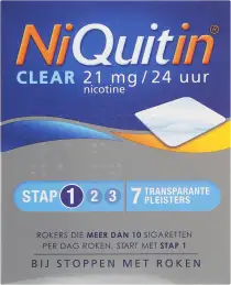 NIQUITIN STAP 1 PLEISTERS CLEA 7