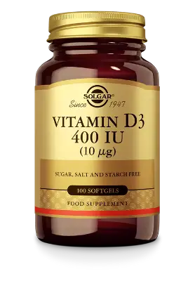 SOLGAR VITAMIN D-3 400IU 100ST