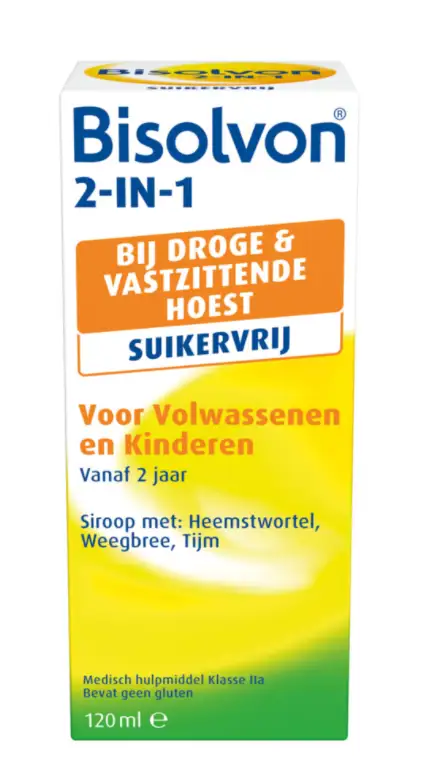 BISOLVON 2-IN-1 SUIKERVRIJ 120ML