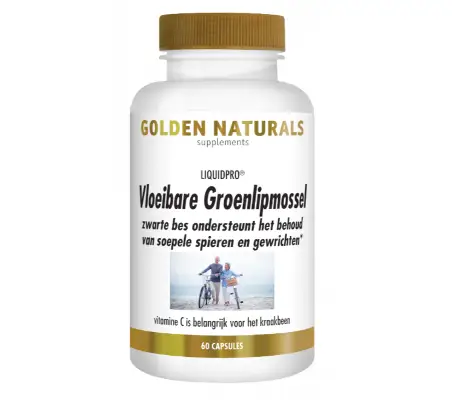 GOLDEN NATURALS VLOEIBARE GROENLIPMOSSEL 60ST