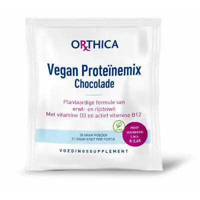 ORTHICA VEGAN PROTEINEMIX CHOCOLADE SACHETS 30GRAM