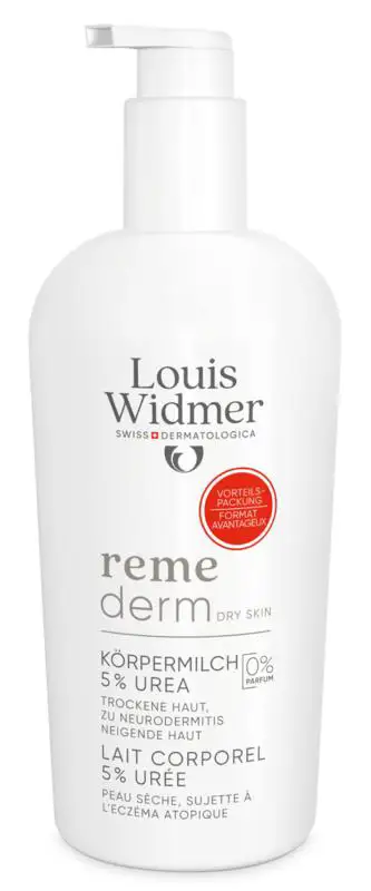 LOUIS WIDMER REMEDERM LICHAAMSMELK 5 % UREUM VALUE PACK NP 4