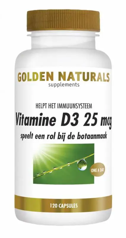 GOLDEN NATURALS VITAMINE D3 25MCG 120ST