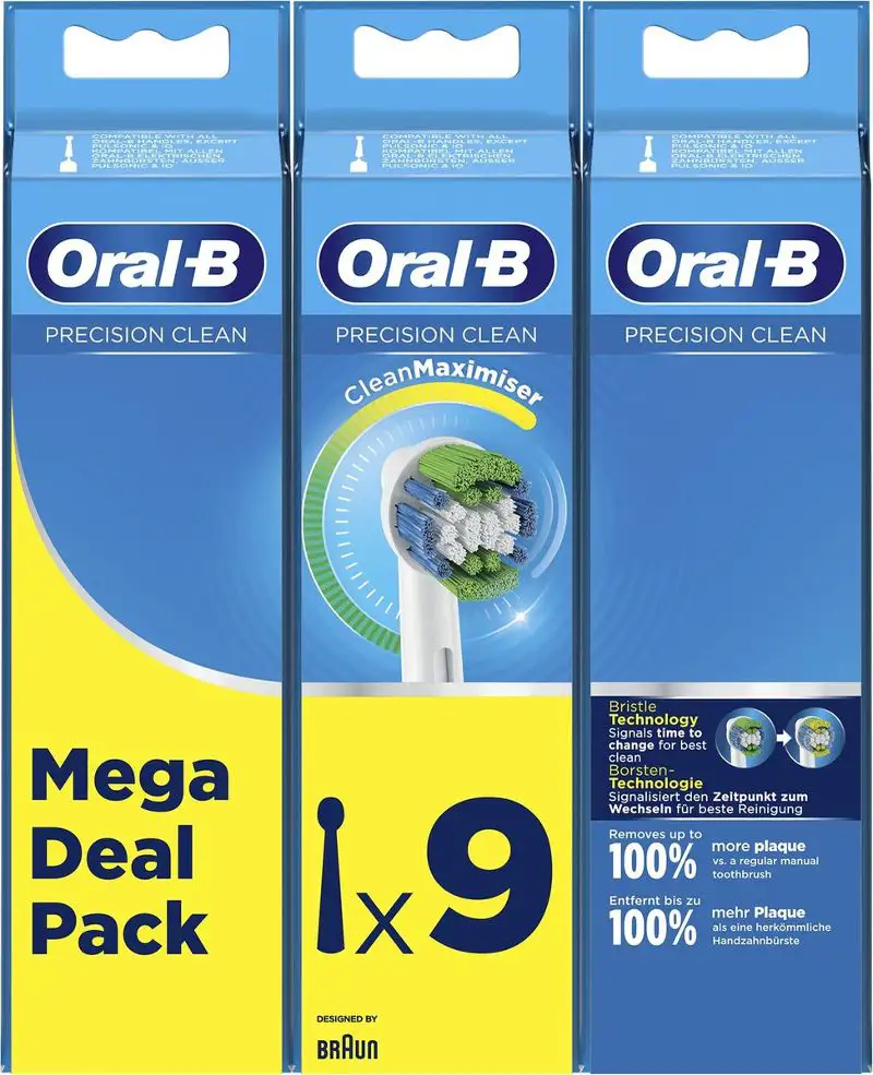 ORAL-B PRECISION CLEAN OPZETBORSTEL 3+3+3 PACK