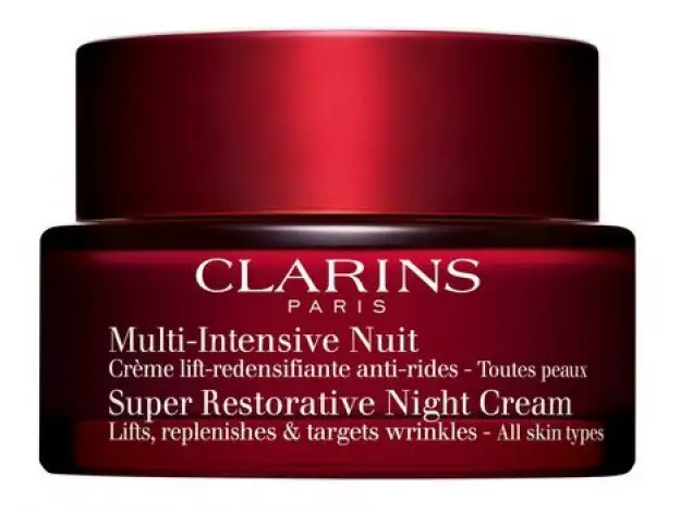 CLARINS SUPER RESTORATIVE NIGHT CREAM ALL SKIN TYPES 50 SUPER-RESTORATIVE