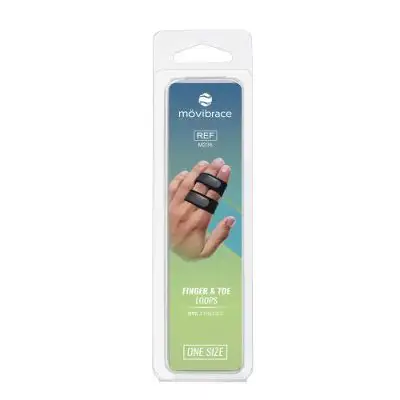 MOVIBRACE VINGER TEEN BANDAGE ZWART SUPPORT