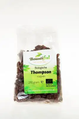 BOUNTIFUL ROZIJNEN THOMPSON BIO 250GR BIO
