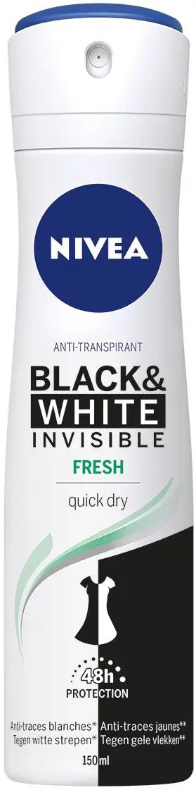 NIVEA W DEO SPRAY BLACK & WHIT 150
