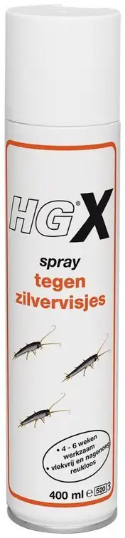 HG X SPRAY TEGEN ZILVERVISJES 400 INSECTICIDEN
