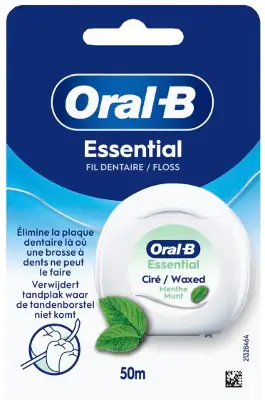 ORAL-B ESSENTIAL FLOSS MINT 50 M FLOSS INTERDENTAAL
