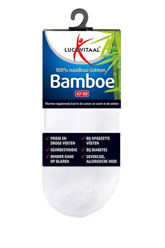 LUCOVITAAL BAMBOE ENKELSOK WIT 1