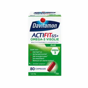 DAVITAMON ACTIFIT 65+ OMEGA-3 80