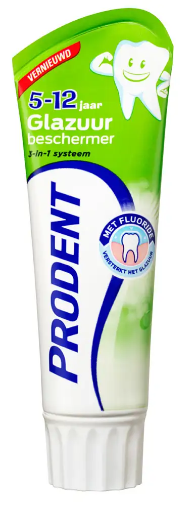 PRODENT TANDPASTA GLAZUUR BESCHERMIN 5-12 JAAR 75 ML