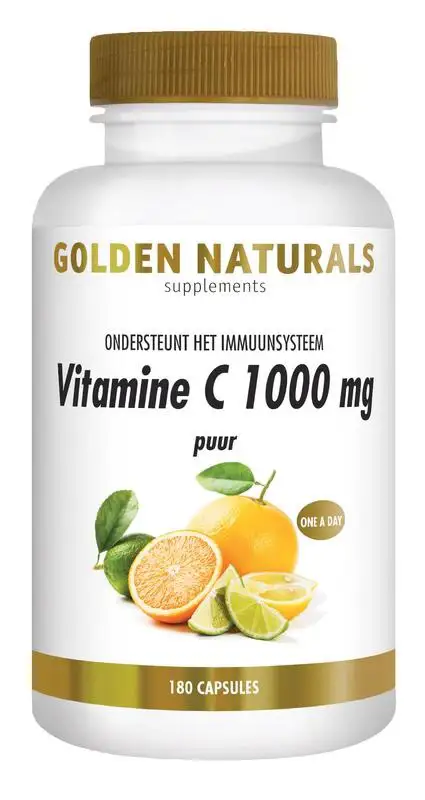 GOLDEN NATURALS VITAMINE C 1000MG PUUR 180ST