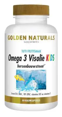 GOLDEN NATURALS OMEGA 3 VISOLIE KIDS 60ST