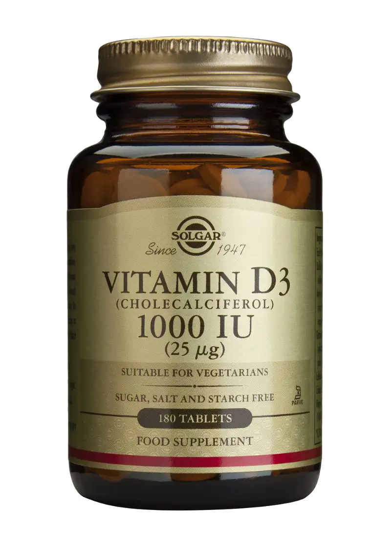 SOLGAR VITAMIN D-3 25MCG 1000 IU TABLETTEN 180ST