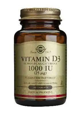SOLGAR VITAMIN D-3 25MCG 1000 IU TABLETTEN 180ST