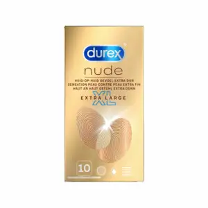 DUREX CONDOOMS NUDE XL 10ST 10