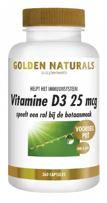 GOLDEN NATURALS VITAMINE D3 25MCG 360ST