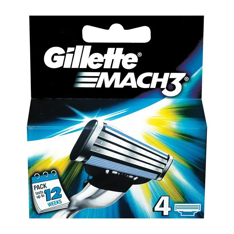 GILLETTE MACH 3 SCHEERMESJES 4 STUKS