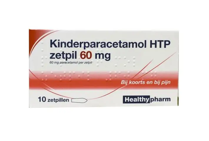 HEALTHYPHARM PARACETAMOL ZETPIL 60MG 10ST